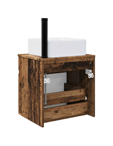 Mobile lavabo da parete Legno antico 49 x 41 x 63 cm