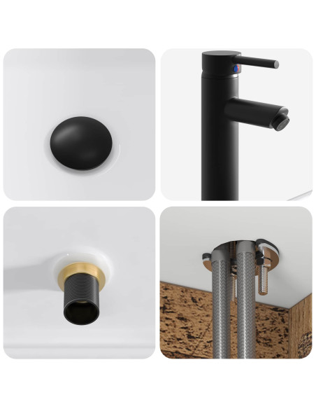 Mobile lavabo da parete Legno antico 49 x 41 x 63 cm