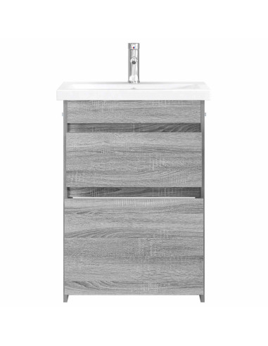 Set di mobili per il bagno Sonoma grigio 61 x 40 x 84,5 cm