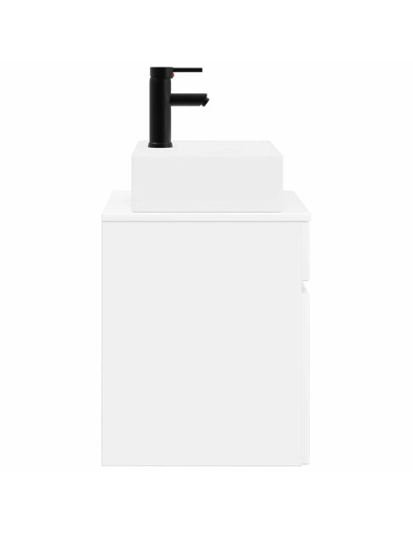 Mobile Lavabo da Parete Bianco 39 x 41 x 62,5 cm