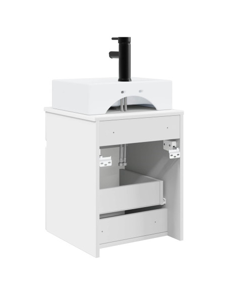 Mobile Lavabo da Parete Bianco 39 x 41 x 62,5 cm