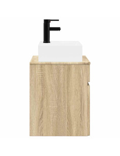 Mobile Lavabo da Parete Rovere Sonoma 39 x 41 x 62,5 cm 2