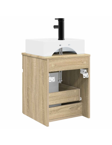 Mobile Lavabo da Parete Rovere Sonoma 39 x 41 x 62,5 cm