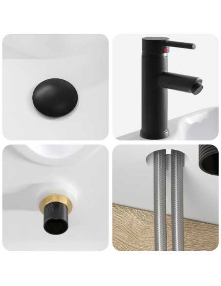 Mobile Lavabo da Parete Rovere Sonoma 39 x 41 x 62,5 cm