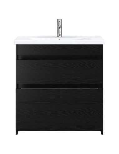 Set di mobili per il bagno Rovere Nero 81 x 40 x 84,5 cm