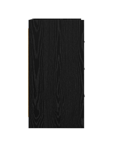 Comodini Rovere Nero 40 x 36 x 70 cm Legno ingegnerizzato