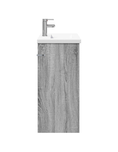 Set di mobili per il bagno Sonoma grigio 81 x 40 x 84,5 cm