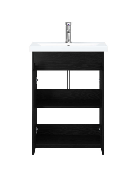 Set di mobili per il bagno Rovere Nero 61 x 40 x 84,5 cm