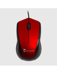 Techmade Mouse Ottico Usb Con Filo TM-XJ15 Red