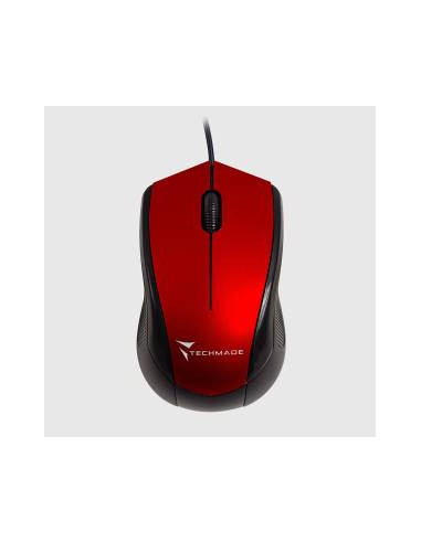 Techmade Mouse Ottico Usb Con Filo TM-XJ15 Red