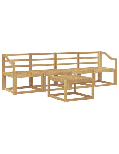 Set di divani da esterno 5 pcs Bianco 59 x 59 x 37 cm