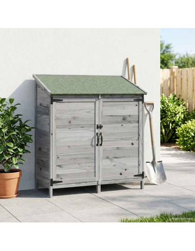 Capanno da Giardino Grigio 106,5 x 56 x 113,5 cm