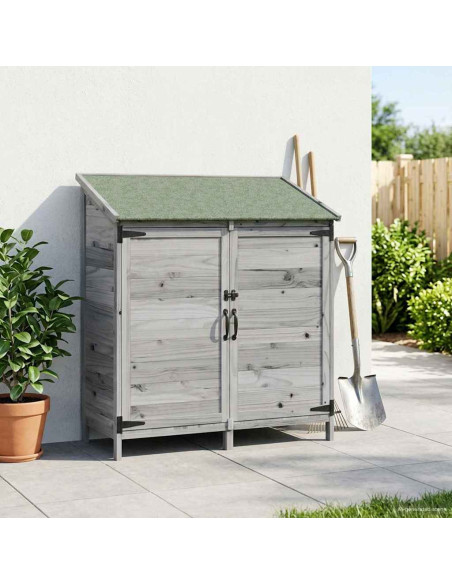 Capanno da Giardino Grigio 106,5 x 56 x 113,5 cm