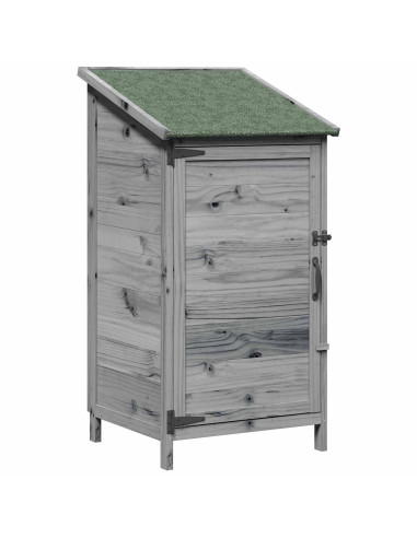 Capanno da Giardino Grigio 59 x 56 x 113,5 cm