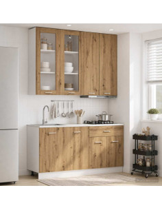Unità Cucina LYON 4 pcs Rovere Artigianale Legno ingegnerizzato