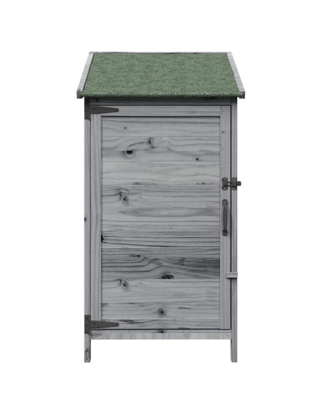 Capanno da Giardino Grigio 59 x 56 x 113,5 cm