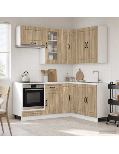 Unità Cucina KALMAR 8 pcs Rovere Sonoma Legno ingegnerizzato