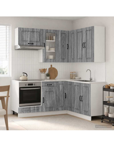 Unità Cucina KALMAR 8 pcs Sonoma grigio Legno ingegnerizzato