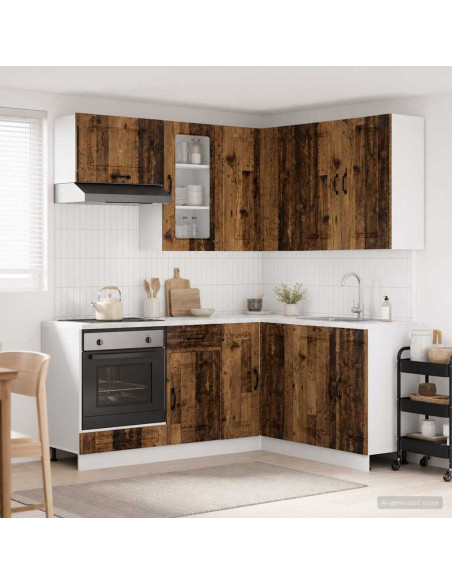 Unità Cucina KALMAR 8 pcs Legno antico Legno ingegnerizzato