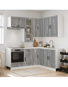 Unità Cucina KALMAR 8 pcs Sonoma grigio Legno ingegnerizzato