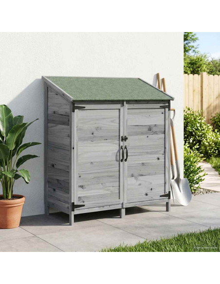 Capanno da Giardino Grigio 106,5 x 56 x 113,5 cm