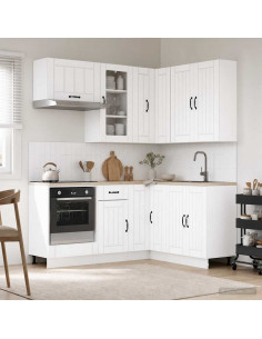 Unità Cucina LUCCA 8 pcs Bianco Legno ingegnerizzato