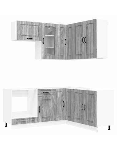 Unità Cucina KALMAR 8 pcs Sonoma grigio Legno ingegnerizzato