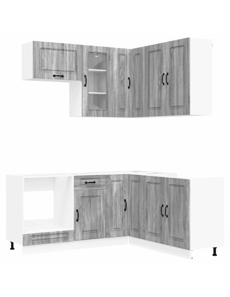 Unità Cucina KALMAR 8 pcs Sonoma grigio Legno ingegnerizzato