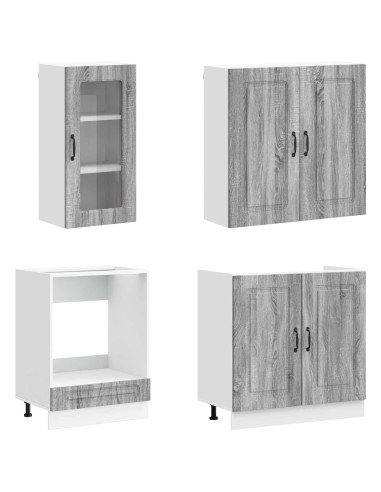 Unità Cucina KALMAR 8 pcs Sonoma grigio Legno ingegnerizzato