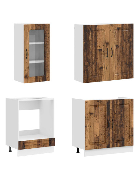 Unità Cucina KALMAR 8 pcs Legno antico Legno ingegnerizzato