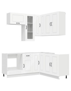 Unità Cucina KALMAR 8 pcs Bianco Legno ingegnerizzato 2