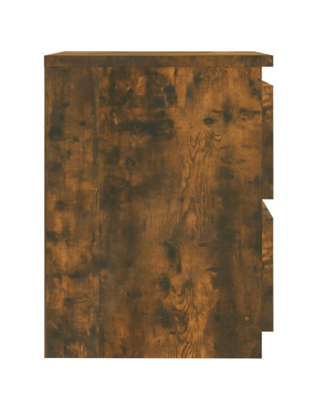 Comodini 2 pz rovere affumicato 30x30x40 cm in Legno Multistrato