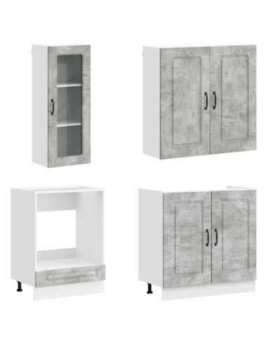 Unità Cucina KALMAR 8 pcs Grigio Cemento Legno ingegnerizzato