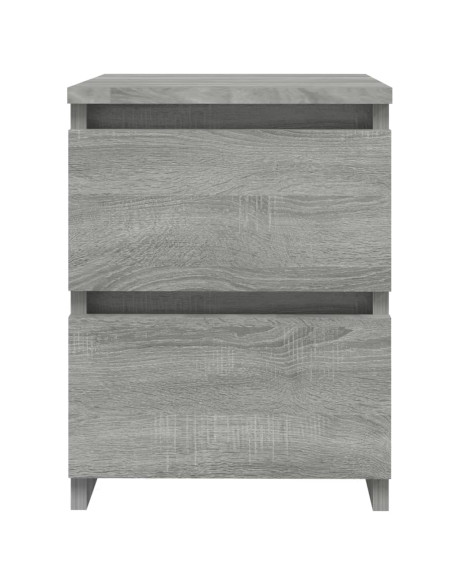 Comodino Grigio Sonoma 30x30x40 cm in Legno Multistrato