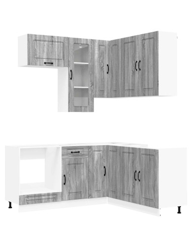 Unità Cucina KALMAR 8 pcs Sonoma grigio Legno ingegnerizzato