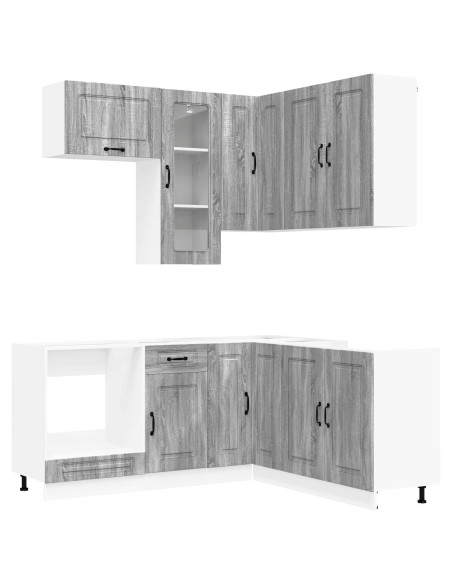 Unità Cucina KALMAR 8 pcs Sonoma grigio Legno ingegnerizzato