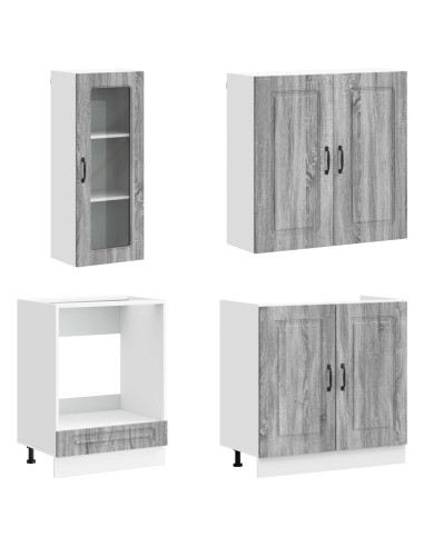 Unità Cucina KALMAR 8 pcs Sonoma grigio Legno ingegnerizzato