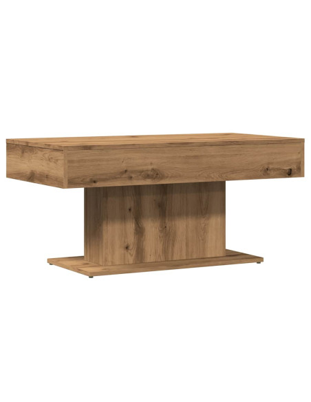 Tavolino da caffè Rovere Artigianale 96x50x45 cm in Legno Multistrato