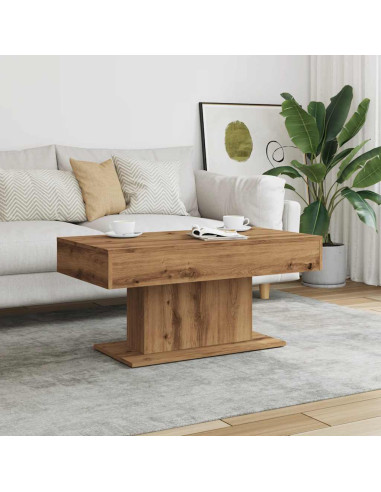 Tavolino da caffè Rovere Artigianale 96x50x45 cm in Legno Multistrato