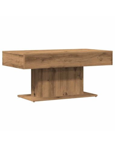 Tavolino da caffè Rovere Artigianale 96x50x45 cm in Legno Multistrato