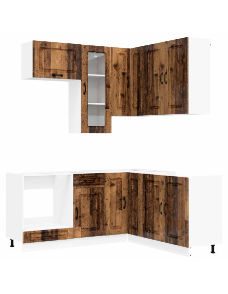 Unità Cucina KALMAR 8 pcs Legno antico Legno ingegnerizzato