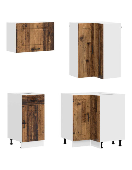 Unità Cucina KALMAR 8 pcs Legno antico Legno ingegnerizzato