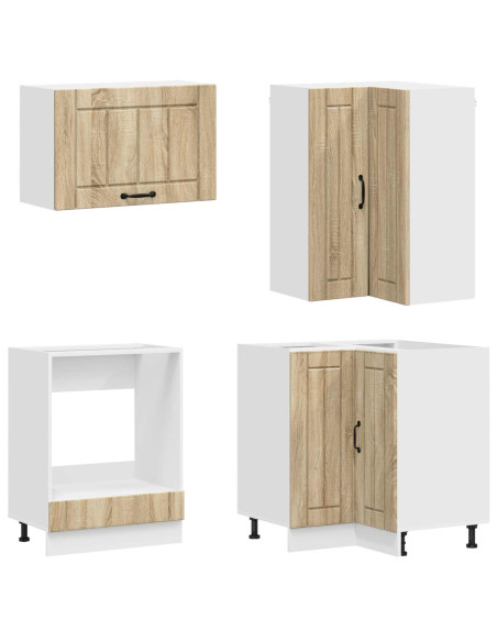Unità Cucina LUCCA 8 pcs Rovere Sonoma Legno ingegnerizzato