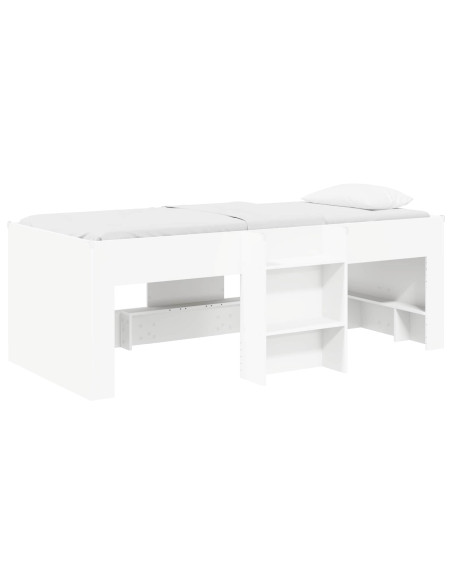 Letto Alto per Bambini 2 pcs Bianco 80 x 200 cm