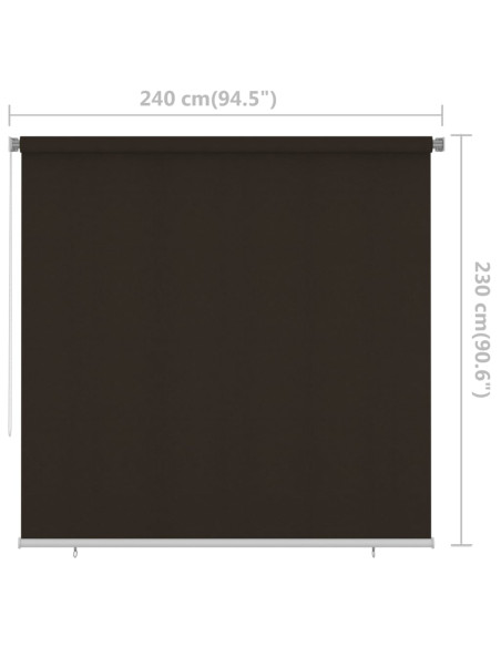Tenda a Rullo per Esterni 240x230 cm Marrone