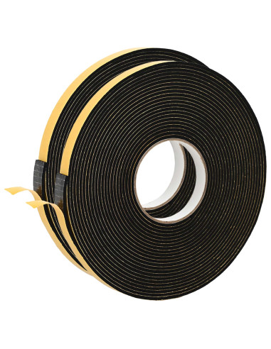 Nastro adesivo in schiuma 2 pcs Nero 10mm x 10m Schiuma CR