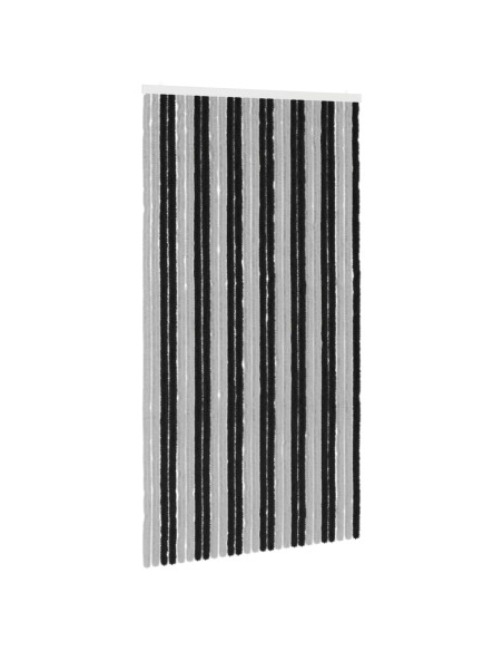 Tenda per insetti in chenille Grigio e Nero 118 x 220 cm
