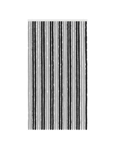 Tenda per insetti in chenille Grigio e Nero 118 x 220 cm