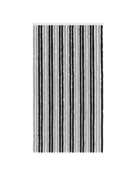 Tenda per insetti in chenille Grigio e Nero 118 x 220 cm