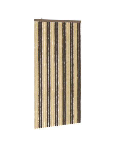 Tenda per insetti in chenille Marrone Scuro e Beige